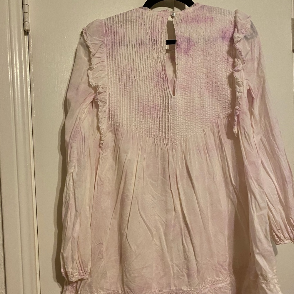 Aritzia- Wilfred La Boheme Elia Tie Dye Mini Dress - XS - Picture 6 of 11